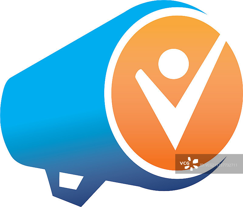 喇叭传递自由之声图片素材