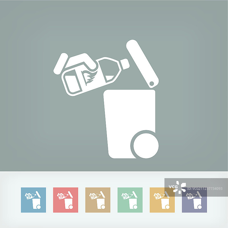 分类废物收集图标图片素材