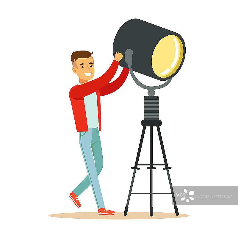 灯光设备控制员图片素材