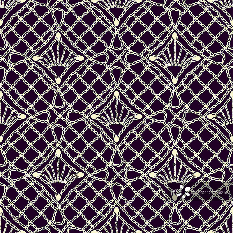 无缝纹理：手工钩编蕾丝面料图片素材