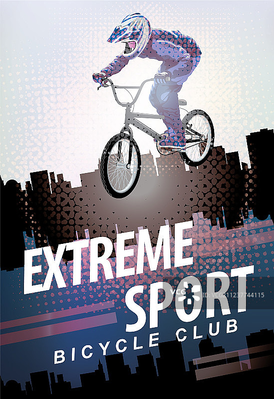 极限运动和骑自行车的人图片素材