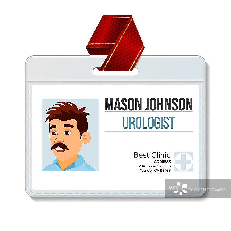 泌尿科医生名牌图片素材