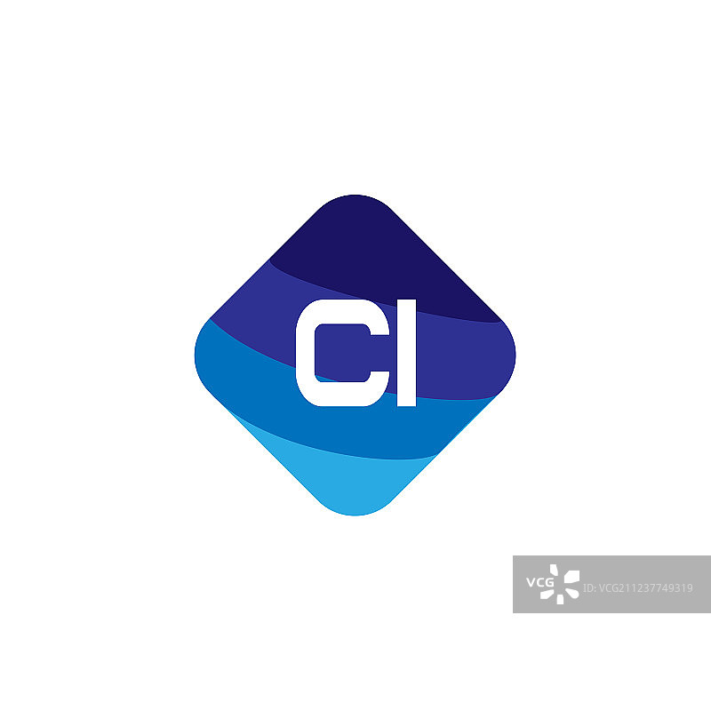 字母CI标志模板设计图片素材