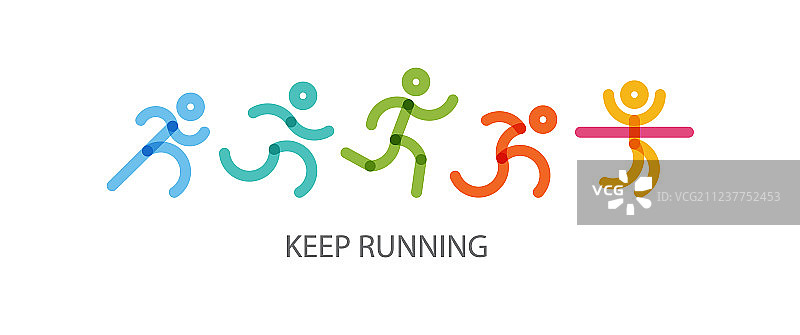 运动健康跑步人群图片素材