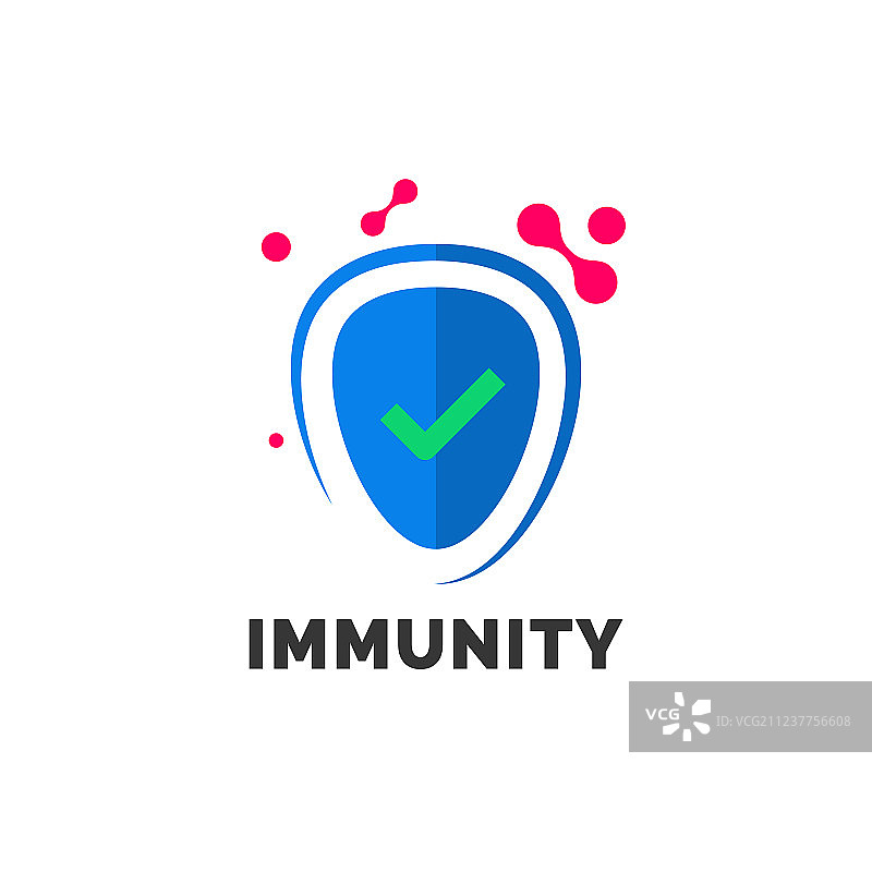 免疫医学的免疫力Logo模板图片素材