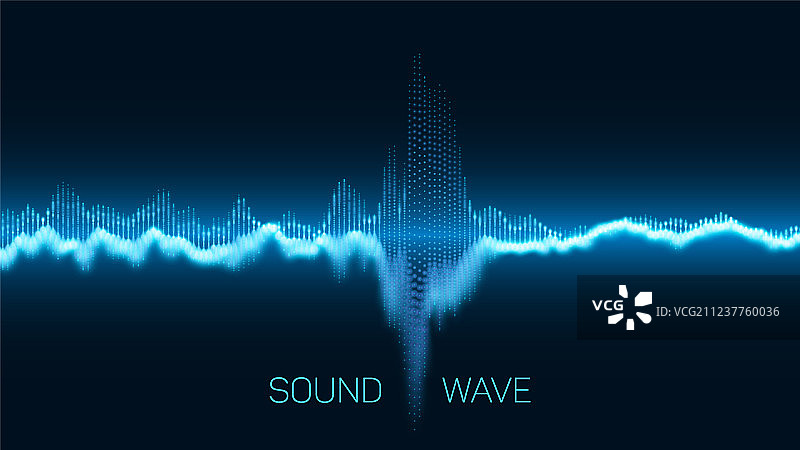 抽象蓝色数字均衡器图片素材