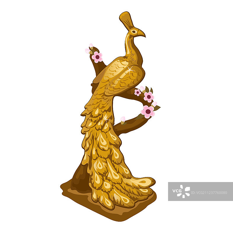 金色小雕像形式的纪念品图片素材