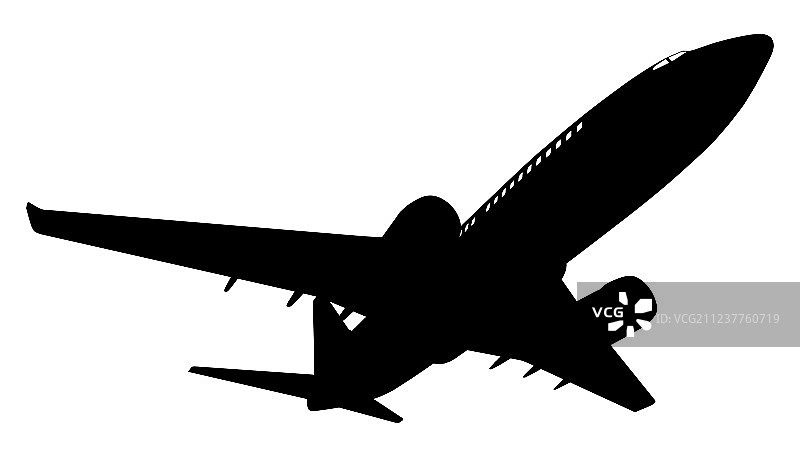 飞机轮廓图片素材