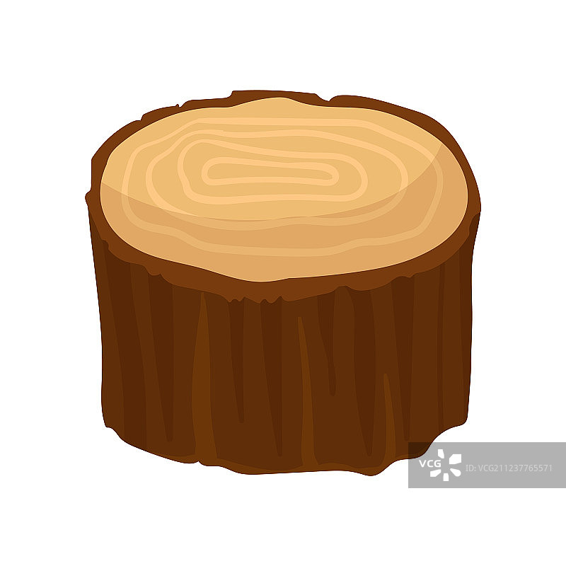 带有年轮的老树棕色树桩图片素材