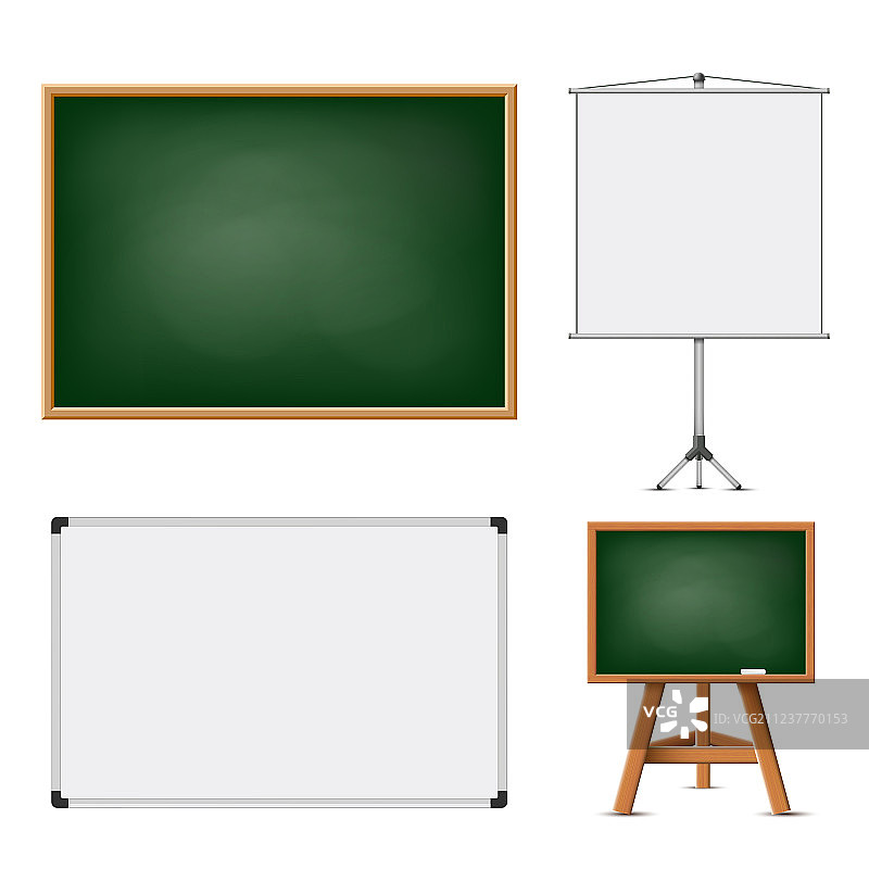 教育用空白板组图片素材
