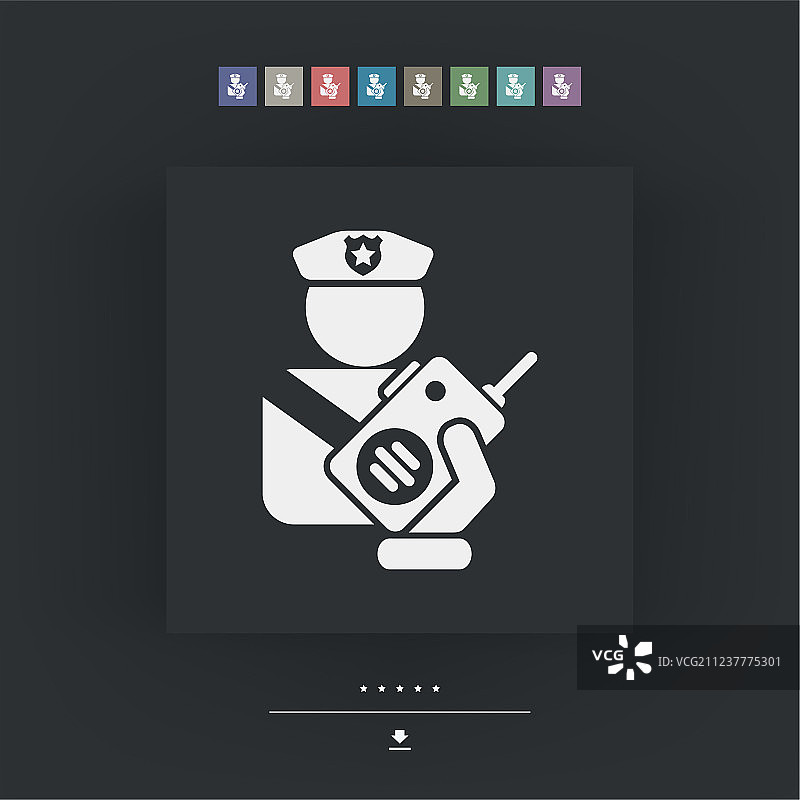 警察无线电图片素材