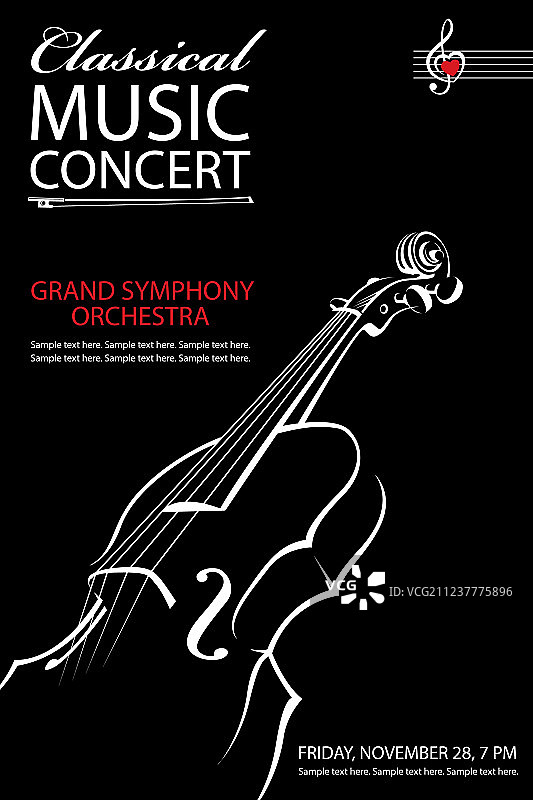 经典音乐会海报图片素材