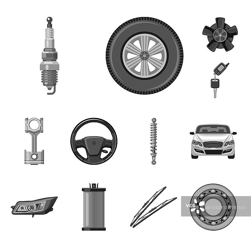 汽车及零件标志合集图片素材
