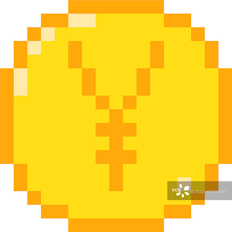 像素日元图标图片素材