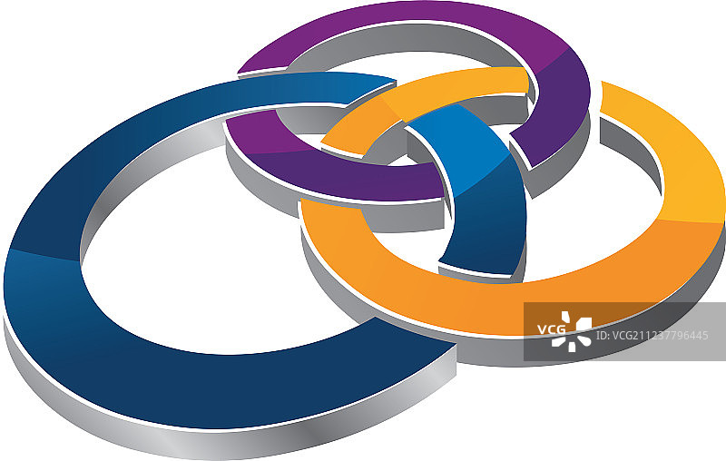 圆形链接连接图片素材