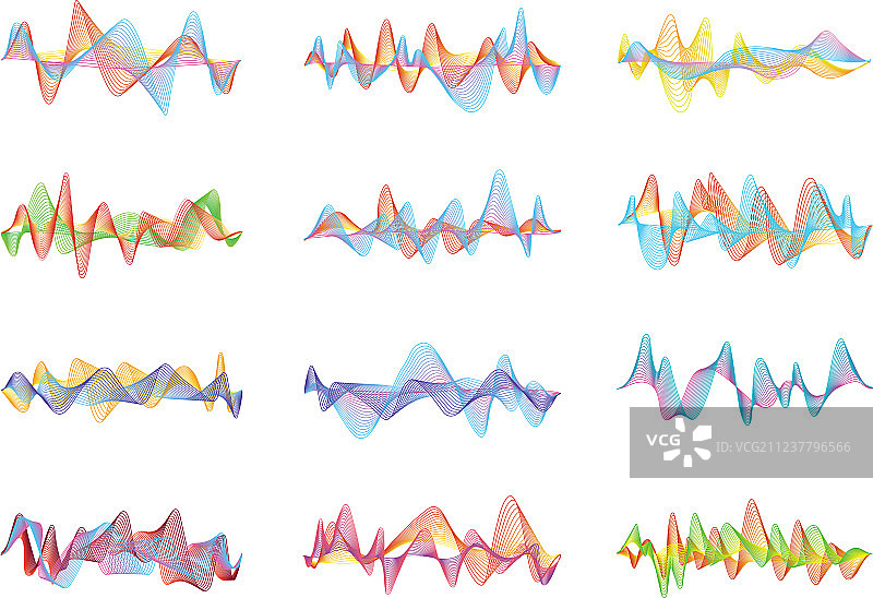 抽象声波语音或音乐数字背景图片素材
