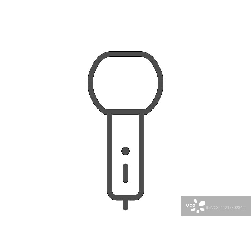 麦克风线性图标图片素材