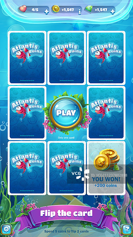 亚特兰蒂斯遗址-移动格式翻牌图片素材