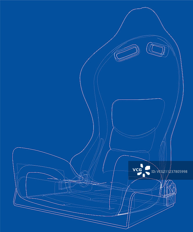 汽车座椅3D渲染图图片素材