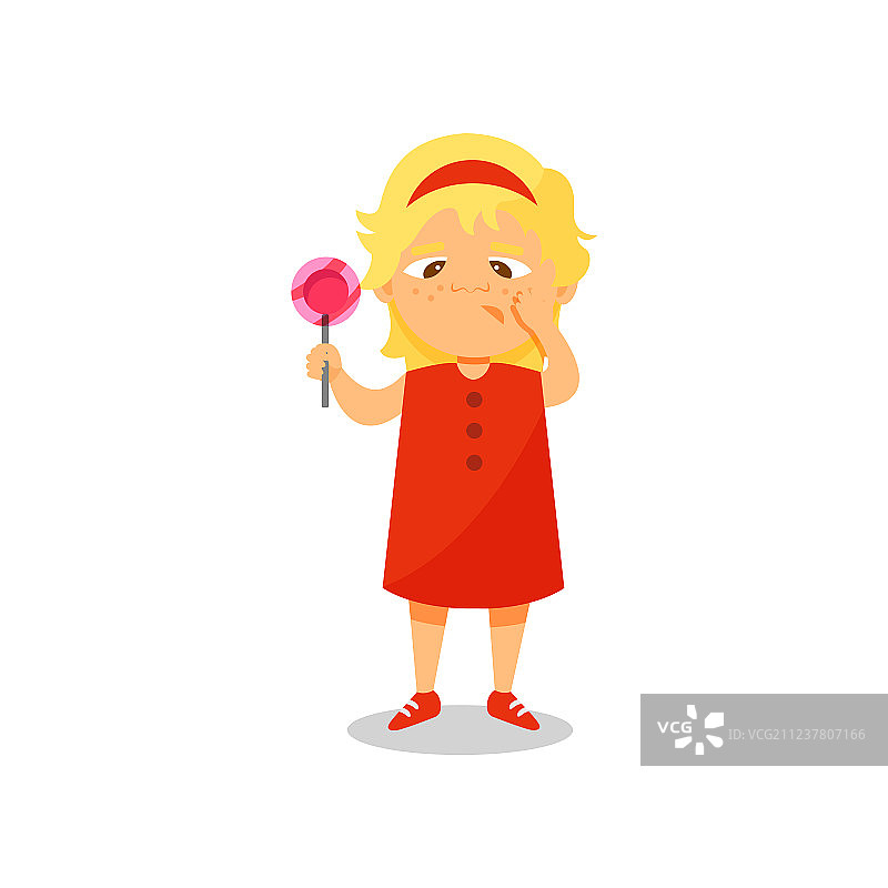 拿着棒棒糖的女孩图片素材