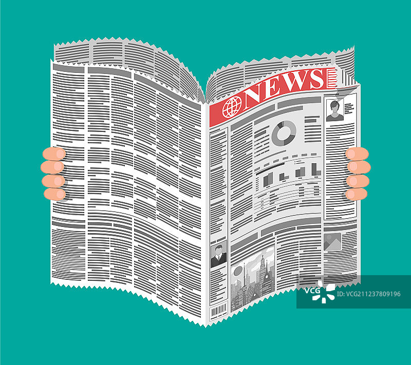 手中的日报图片素材