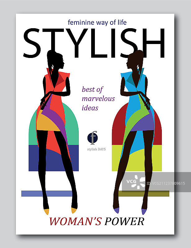 非洲风格抽象女性剪影图片素材