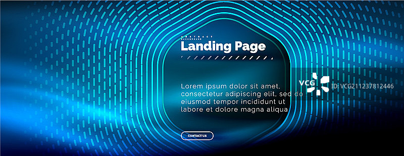 霓虹发光科技六角形线条高科技图片素材