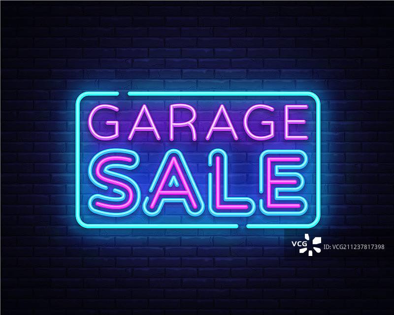 车库甩卖折扣促销概念图片素材