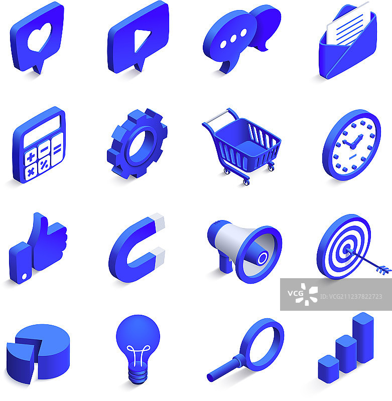 2.5D社交营销图片素材