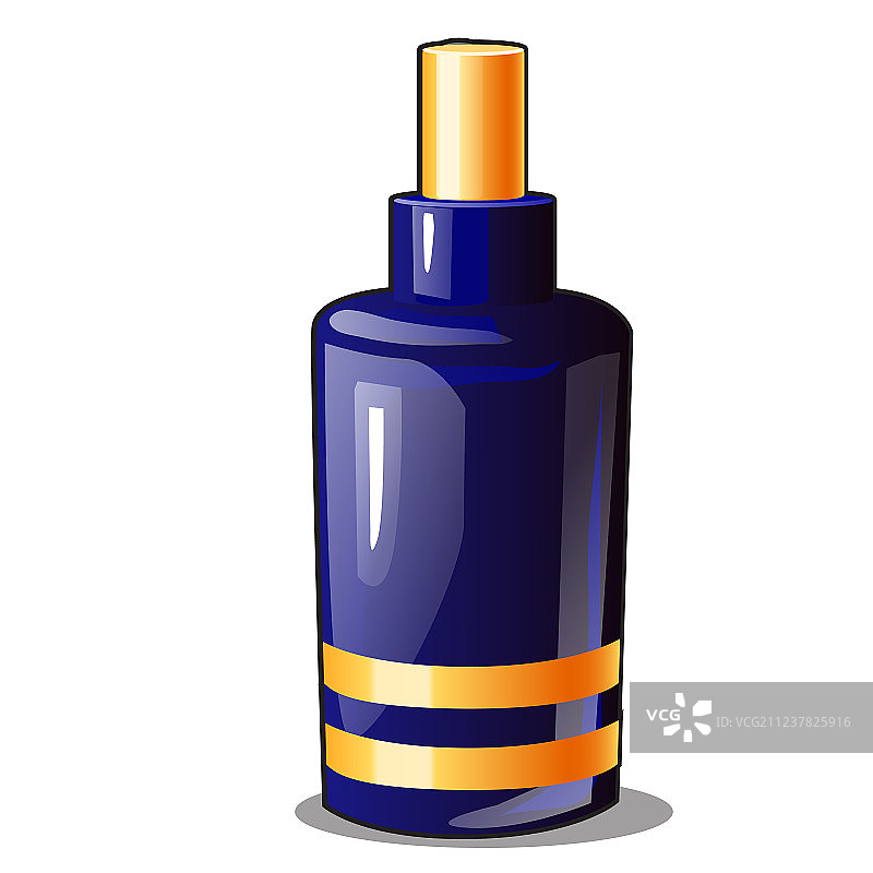 带蓝色喷雾的陶瓷或玻璃瓶图片素材