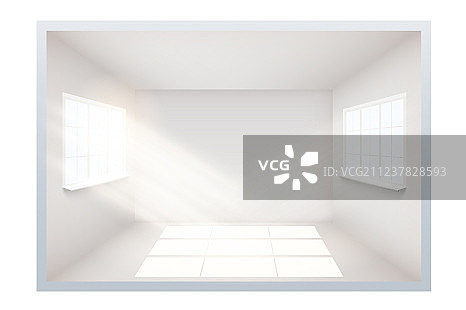 带窗户的空房间示例图片素材