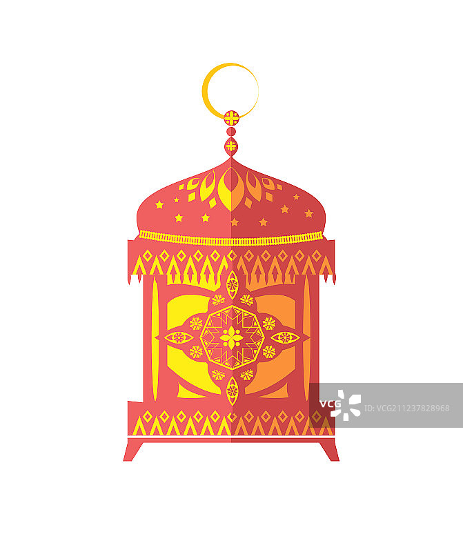 斋月快乐海报金色灯笼伊斯兰标志图片素材