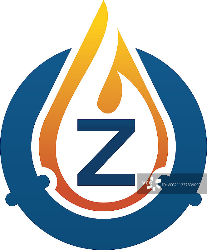 油水煤气管道方案字母Z图片素材