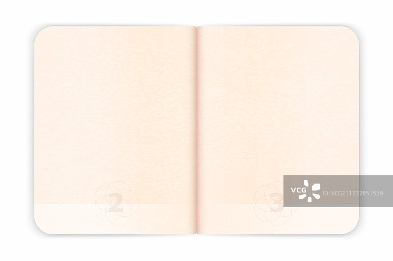 护照空白签证页图片素材