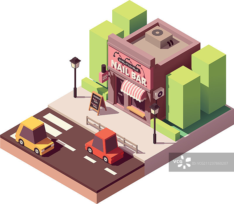 2.5D自助洗衣店图片素材