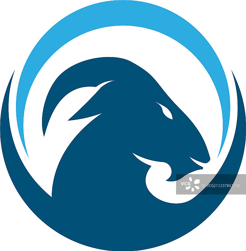山羊Logo模板图片素材