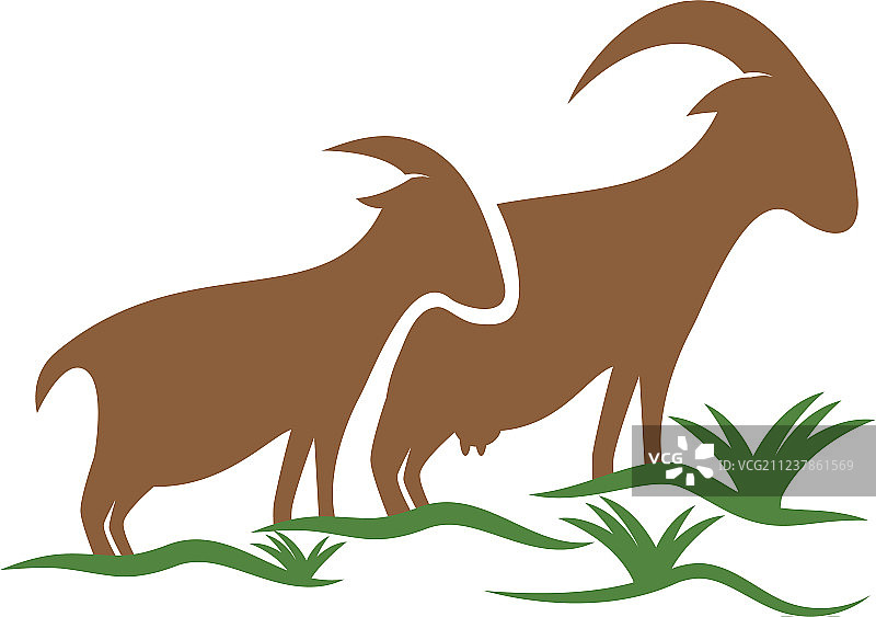 山羊Logo模板图片素材