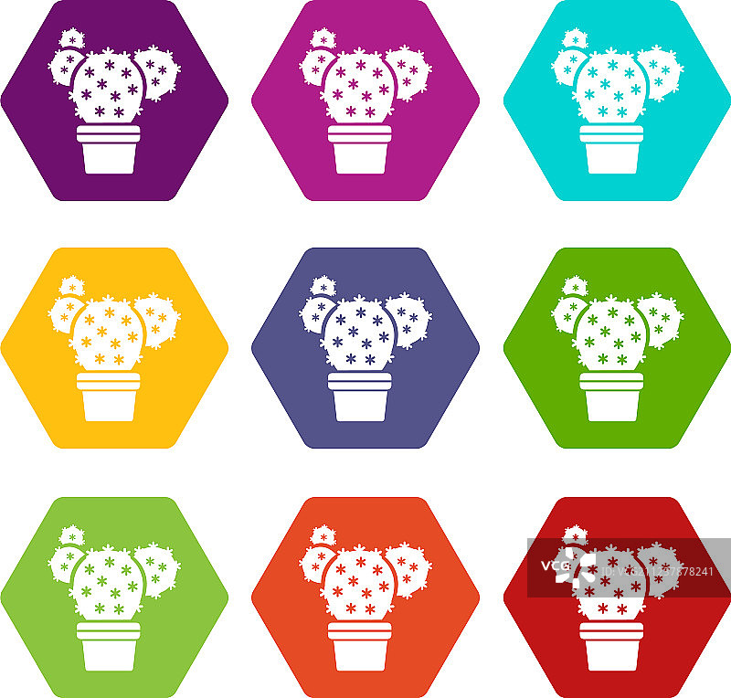 仙人掌图标合集9图片素材