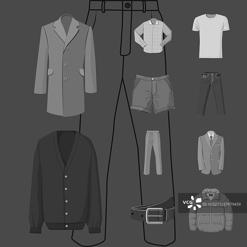 男士服装图标图片素材