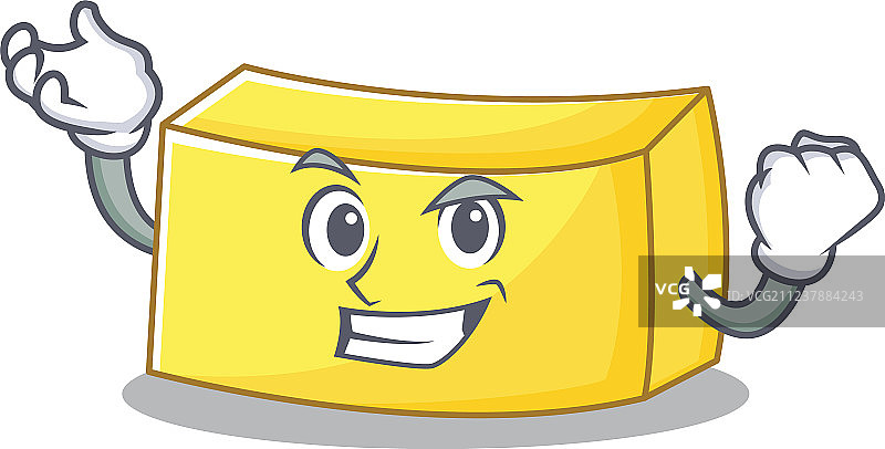 卡通风格的成功黄油角色图片素材