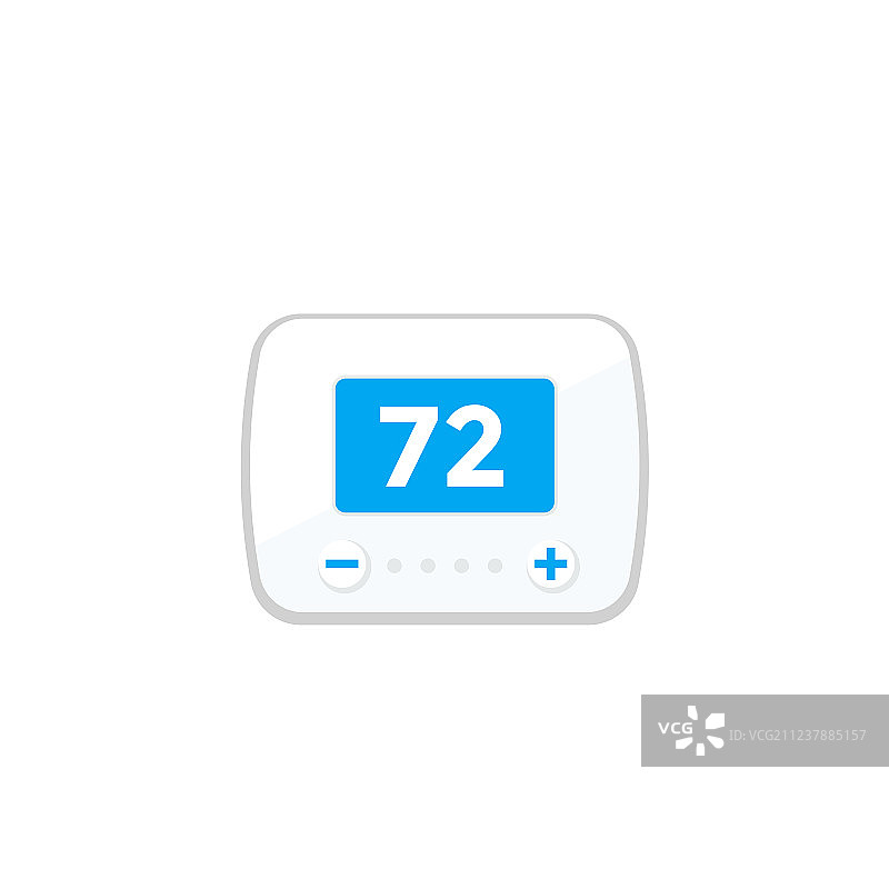 白色背景上的恒温器图标图片素材