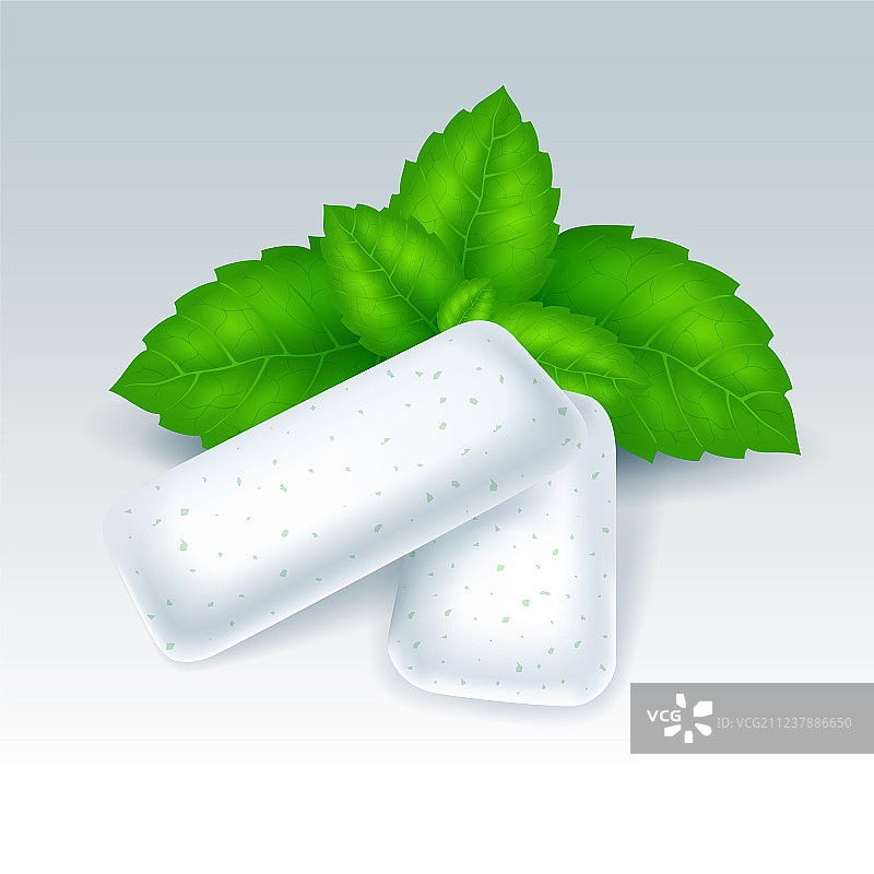 薄荷味口香糖图片素材