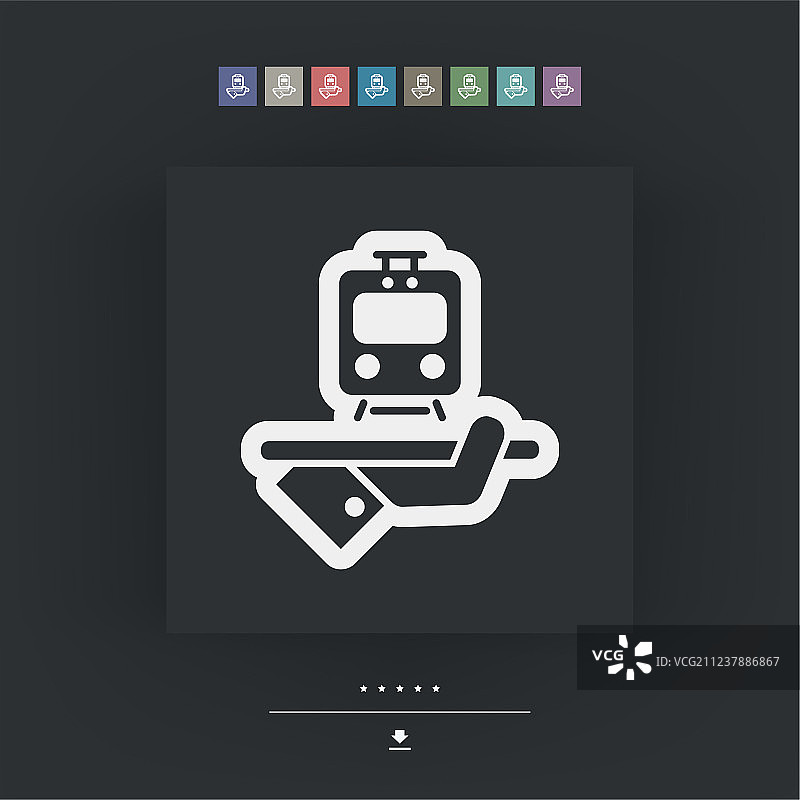 旅行图标：火车服务图片素材