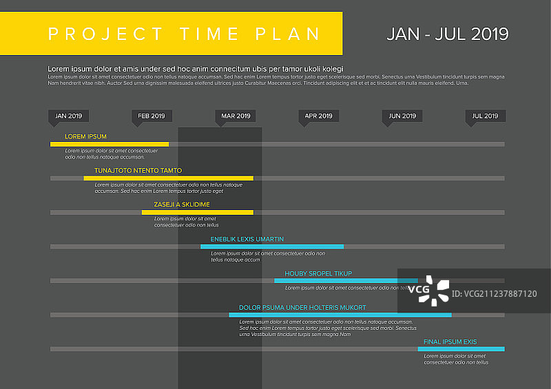 项目时间计划甘特图图片素材