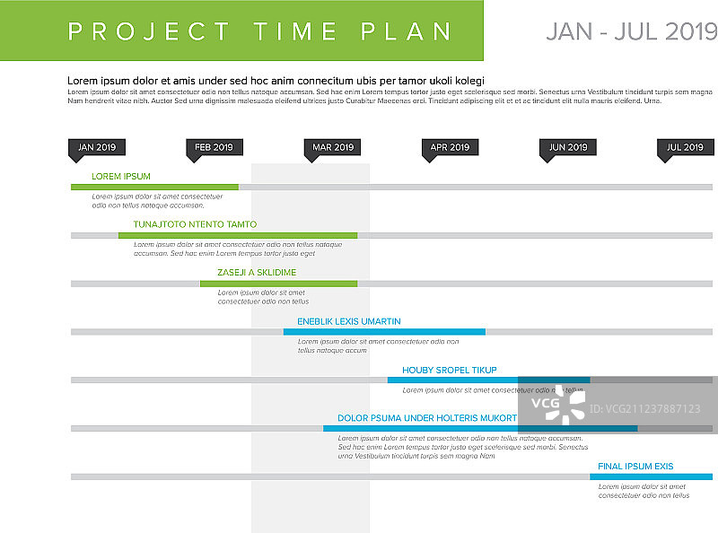 项目时间计划甘特图图片素材