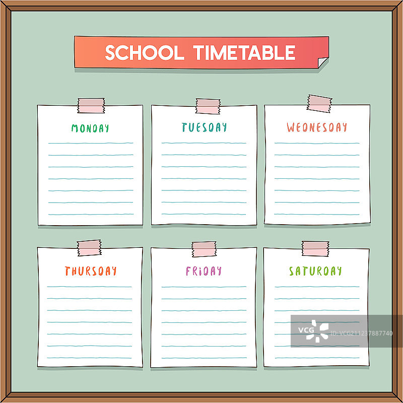 学校时间表图片素材