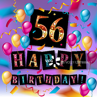 56周年金色纪念图片素材