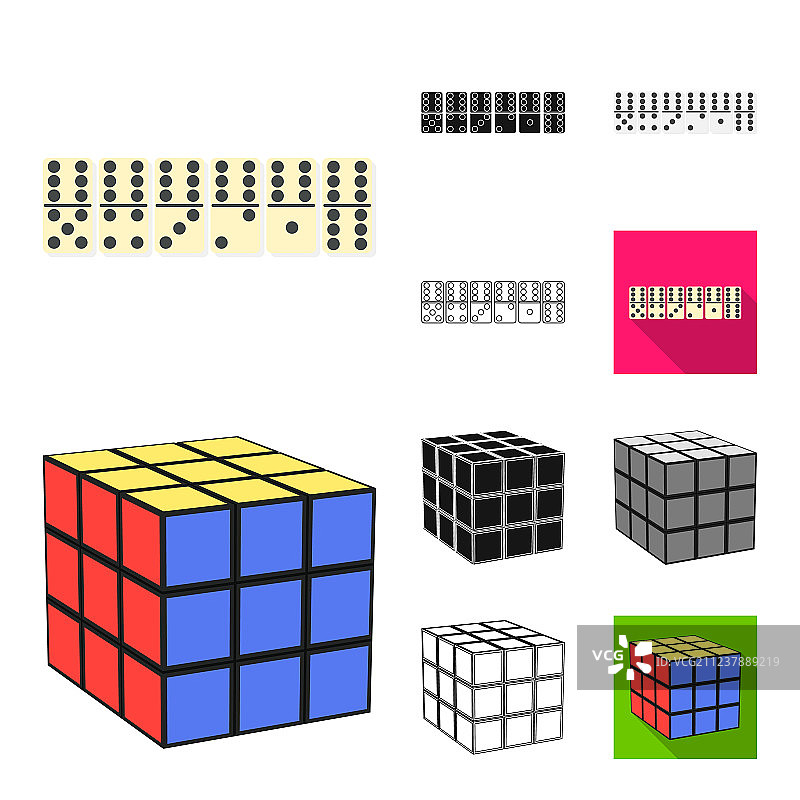 棋盘游戏卡通黑白扁平轮廓图片素材