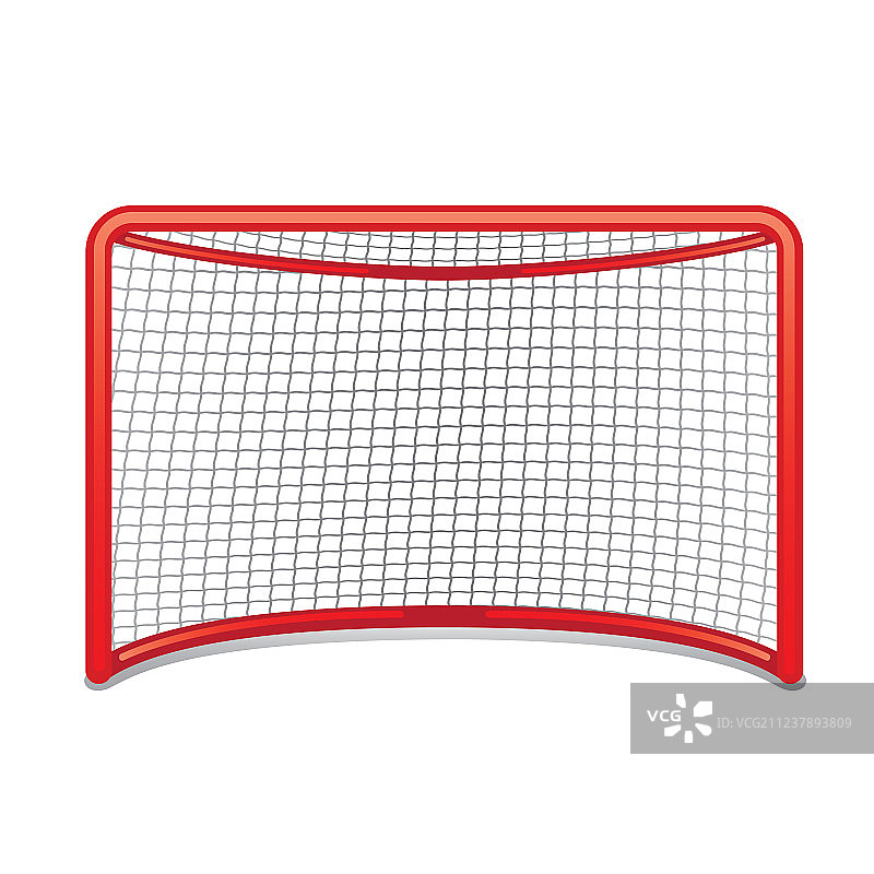 红色曲棍球球门图片素材