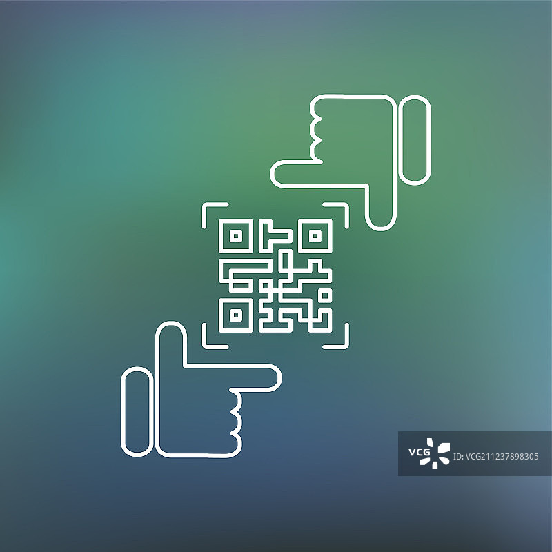 QR码框架设计图片素材